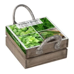 Küchenkräuterkiste Mit Saatgut & Anzuchterde