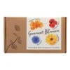 Blumensamen-Set Gourmet Blumen, Essbar, Bienenfreundlich, Dekorativ -Gartenprodukte 0710403583 Blumensamen Set Gourmet Blumen 4essbare Sorten mit organ Duenger 1 60484