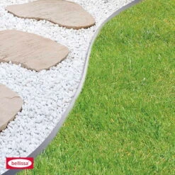 Rasenkante, Silber, Stahl, 118 X 19,5 Cm -Gartenprodukte 0910301041 Rasenkante Metall verzinkt 5 109346