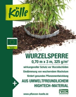 Kölle Wurzelsperre Für Bambus 0,7 X 3 M -Gartenprodukte 0910301207 Koelle Wurzelsperre Bambus 0 7x3m 5 50026