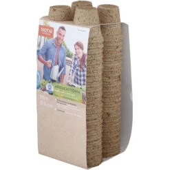 Bio-Anzuchttöpfe Rund, Braun -Gartenprodukte 0910301385 H36072 1 96175