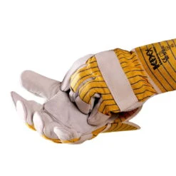 Kölle Arbeitshandschuhe "Bruno" Gr. 10, Hellgrau/gelb -Gartenprodukte 0910703042 Koelle Arbeitshandschuh Bruno Gr10 hellgraugelb 3 16843