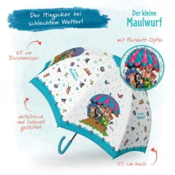 Regenschirm 'Der Kleine Maulwurf', Blau, Ø 65 Cm -Gartenprodukte 0910704579 Regenschirm Der kleine Maulwurf blau 65cm 1 119027