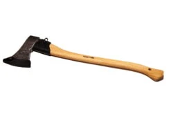 Krumpholz Forstaxt Mit Zubehör, Kopfgewicht 1600 G -Gartenprodukte 0920100931 Forstaxt klar lackiert mit Eschenstiel 70 cm Stiel Lederschneidschutz 27317