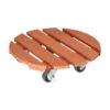 Wagner Multi Pflanzenroller Aus WPC, Terracotta, Ø Ca. 29 Cm -Gartenprodukte 0920600435 MultiRoller WPC rund terracotta D29cm 4AP TK100Kg 38836