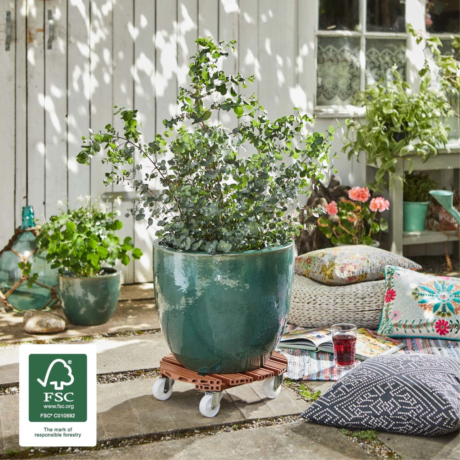 Multi Roller WPC, 150 Kg Tragkraft, Ca. 39 X 39 X 11 Cm 4 Multi Roller WPC, 150 Kg Tragkraft, Ca. 39 X 39 X 11 Cm – Bild 2