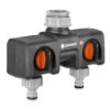 2-Wege-Verteiler, Für Gardena-Bewässerungscomputer, Wasserfluss Anpassbar -Gartenprodukte 0930101029 2 Wege Verteiler 61462