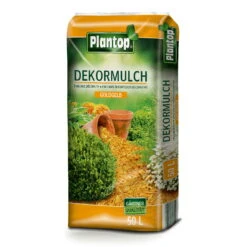 Plantop Dekormulch Goldgelb, 1950 L Gesamt, 39 Sack á 50 Liter -Gartenprodukte 0960200190 Plantop Dekormulch 10 40mm goldgelb 50l 1 1 78111