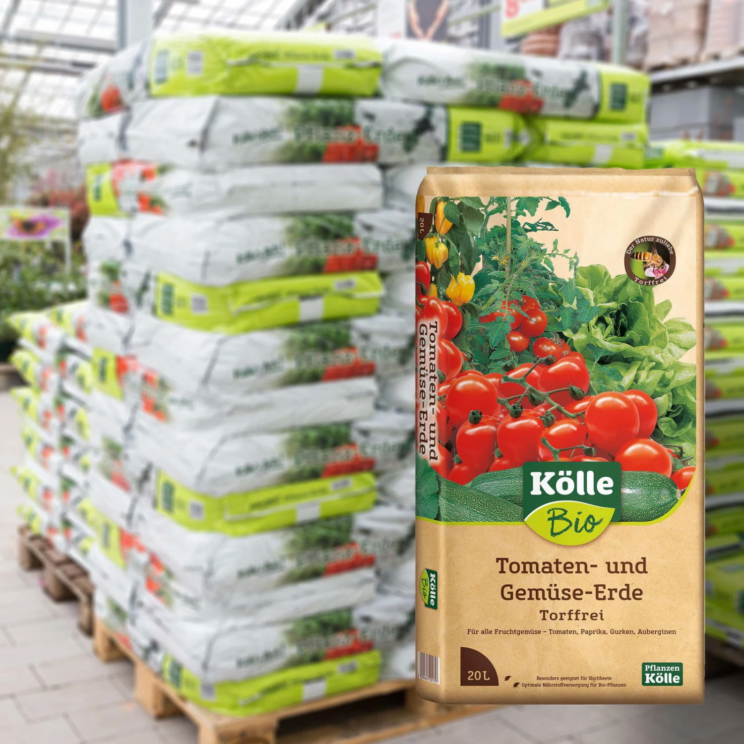 Tomaten- Und Gemüseerde Torffrei, 780l , 39 Sack á 20 L 3 Tomaten- Und Gemüseerde Torffrei, 780l , 39 Sack á 20 L