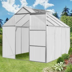 Basic Gewächshaus Mit Aluminiumrahmen, Silber -Gartenprodukte 0980200191 Basic Gewaechshaus 103993