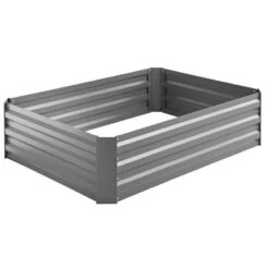 Hochbeet Siena Garden, 120 X 90 X 30 Cm, Grau, Metall -Gartenprodukte 0980250112 Hochbeet grau 120x90x30cm 2 62398