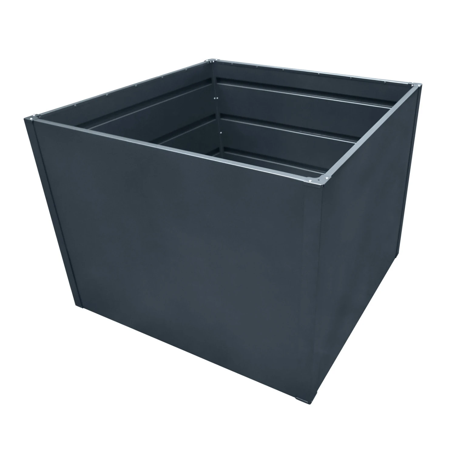 Hochbeet Mit Doppelwand, Anthrazit 4 Hochbeet Mit Doppelwand, Anthrazit – Bild 2