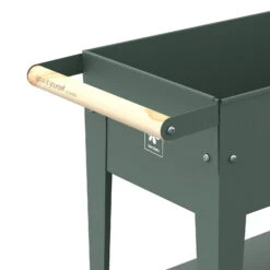 Hochbeet Urban Garden Trolley, Grün, 75 X 35 X 80 Cm -Gartenprodukte 0980250161 Urban Garden Trolley auf Raedern Oak Green 5 108093