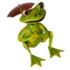 Metall-Frosch Mit Regenschirm, 22 X 22 X 18 Cm 2 Metall-Frosch Mit Regenschirm, 22 X 22 X 18 Cm -Gartenprodukte 0980306351 Koelle Frosch mit Regenschirm sitzend 107070