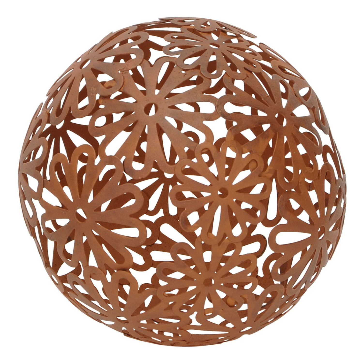 Eisen-Kugel 'Blüte', Rost, Ø 18,5 Cm 3 Eisen-Kugel 'Blüte', Rost, Ø 18,5 Cm