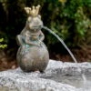 Froschkönig Leopold, Braun, Bronze, H 20 X 10 X 11 Cm -Gartenprodukte 0980306650 Froschkoenig Leopold 2 110860