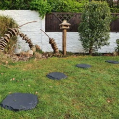 Beton-Trittstein 'Typ A', Anthrazit, In Natursteinoptik, 42 X 37 X 3 Cm -Gartenprodukte 0990100376 Koelle Beton Trittstein Typ A in Natursteinoptik anthrazit 79084 1