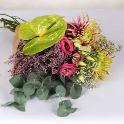 Gemischter Blumenbund 'Baltazar Mit Anthurie' Inkl. Gratis Grußkarte -Gartenprodukte 1025700011 DIY Mixbund Baltazar mit Anthurie Chrysa Lisi Gypso Statice Euka Anthurie 2 94430