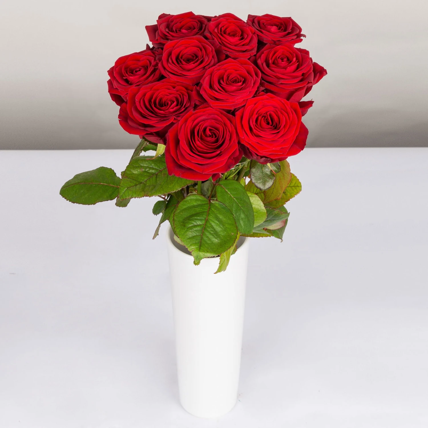 Blumenbund Mit Rosen 'Red Naomi', 10er-Bund, Rot, Inkl. Gratis Grußkarte 4 Blumenbund Mit Rosen 'Red Naomi', 10er-Bund, Rot, Inkl. Gratis Grußkarte – Bild 2