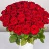Blumenbund Mit Rosen 'Red Naomi', 50er-Bund, Rot, Inkl. Gratis Grußkarte -Gartenprodukte 1045500006 Rose Red Naomi 50er Bund 60cm 1 1 d 100191