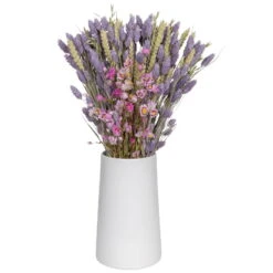 Rosa Trockenstrauß & Lila Glanzgras, 3er-Set, Länge Ca. 55 - 70 Cm -Gartenprodukte 1055300003 Trockenstrauss rosa Phalaris lila 1 83165