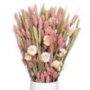 Weißer Trockenstrauß & Rosa Glanzgras, 3er-Set, Länge Ca. 55 - 70 Cm -Gartenprodukte 1055300004 Trockenstrauss weiss Phalaris rosa 1 1 114837