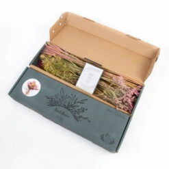 Trockenblumen DIY-Set, Natur-rosa, Länge Ca. 60 Cm -Gartenprodukte 1055300012 Trockenblumen DIY Box pink gemischt WS 2 95062