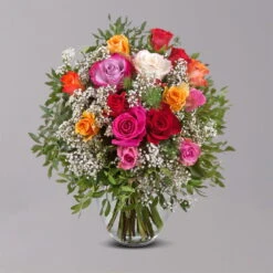 Blumenstrauß 'Rosenzauber' Inkl. Gratis Grußkarte -Gartenprodukte 1110600026 Rosenzauber grau 103406