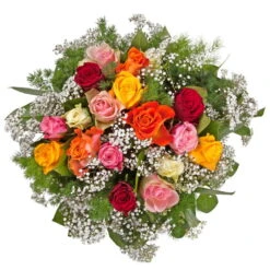 Blumenstrauß 'Liebesbotschaft' Inkl. Gratis Grußkarte -Gartenprodukte 1110600027 Liebesbotschaft D33cm 3 4831