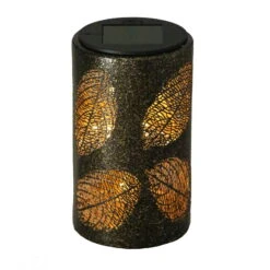 Solarleuchte Blatt, Antik Bronze, 9,0 X 9,0 X 15,3 Cm -Gartenprodukte 2950100547 Solar Lampe Blatt 2 90062