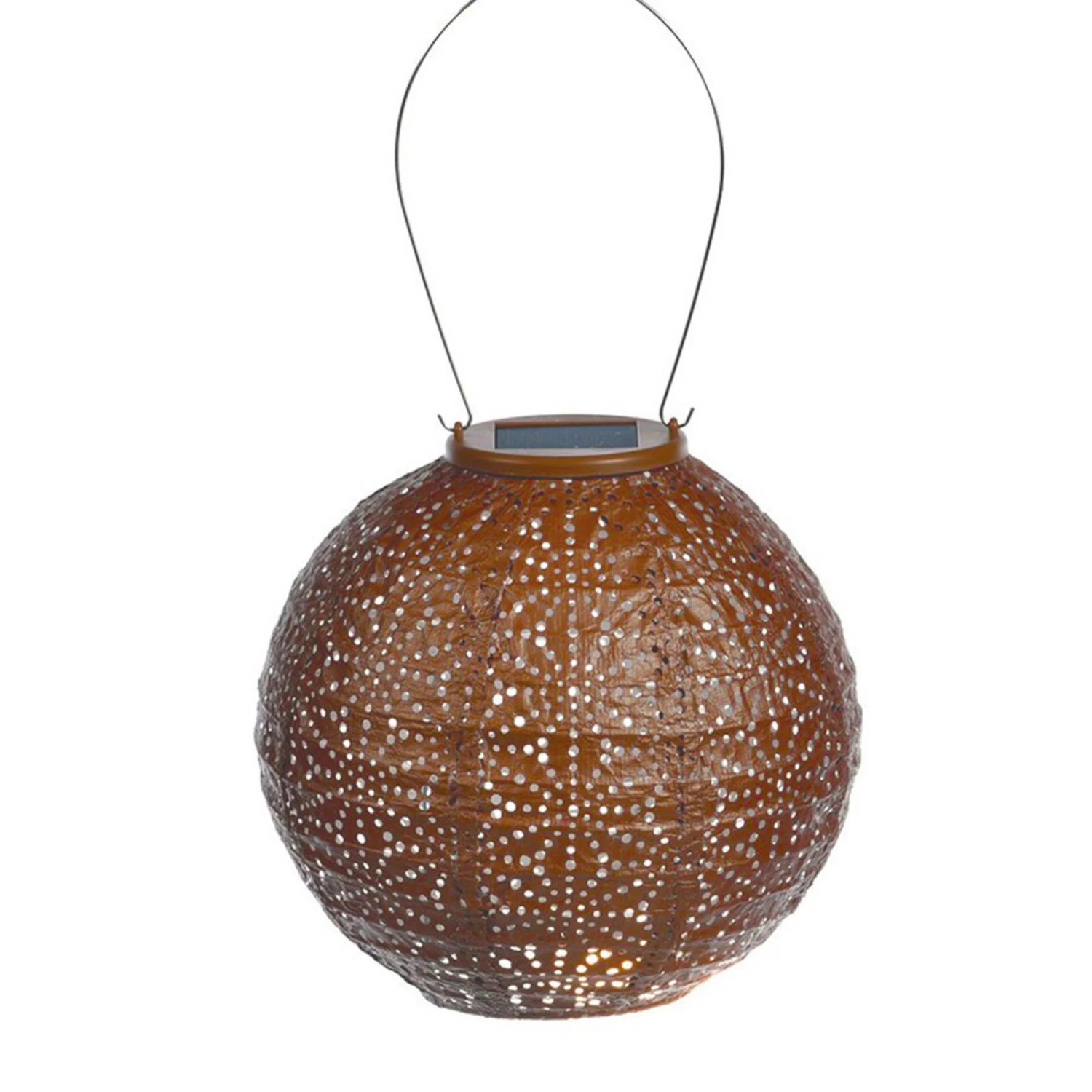 Solarlaterne 'Round 20', Kupfer, Ø 20 X 18 Cm 4 Solarlaterne 'Round 20', Kupfer, Ø 20 X 18 Cm – Bild 2