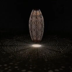 Solarlaterne 'Long Oval 20', Gold, Ø 20 X 45 Cm -Gartenprodukte 2950100673 2950100674 2950100675 2950100676 Long Oval 20 105789 1