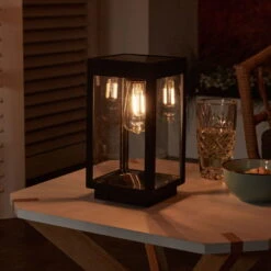 Solar-Tischleuchte 'Amsterdam', Schwarz, Ø 12 X H 22 Cm 7 Solar-Tischleuchte 'Amsterdam', Schwarz, Ø 12 X H 22 Cm -Gartenprodukte 2950100715 Solar Kunststoff Tischleuchte Amsterdam 4 120465