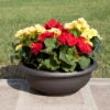 Euro 3 Plast Pflanzschale Olimpo Anthrazit -Gartenprodukte 3210101961 Pflanzschale Olimpo anthrazit 45cm Erdvol 16Ltr 34341