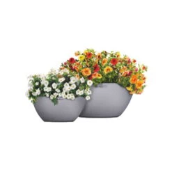 LECHUZA® Pflanzschale Cubeto Steingrau -Gartenprodukte 3210103386 Pflanzschale Cubeto steingrau D40cm Erdvol11 5l 02 38976