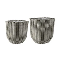 Kölle Pflanzkorb Jente, Grau, D 35 X H 30 Cm -Gartenprodukte 3210103593 3210103594 Koelle Pflanzkorb Jente grau 61998