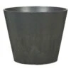 Pflanzgefäß 'Purista', Dunkelgrau, Ø 30 X H 24 Cm -Gartenprodukte 3210103995 Pflanzgefaess Purista mit Reservoir carbon 97847
