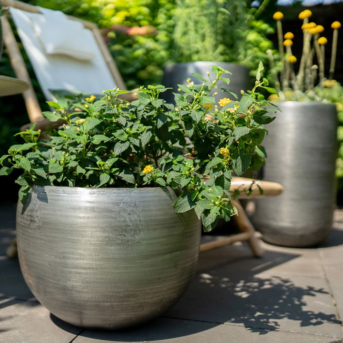 Pflanzgefäß 'Rowen', Silber, Ø 33 X H 25 Cm 3 Pflanzgefäß 'Rowen', Silber, Ø 33 X H 25 Cm