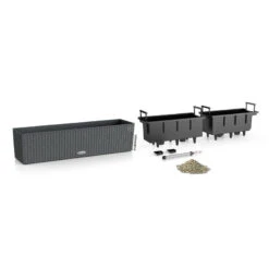 Lechuza Balconera Cottage, Granit -Gartenprodukte 3230100595 Balconera Cottage80 79x19x19cm granit Pflanzvol 12Ltr 3 17880