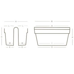 Balkon-Hängekasten "Be Up Duo" In Der Farbe Taupe, 50 Cm / 18 Liter 5 Balkon-Hängekasten "Be Up Duo" In Der Farbe Taupe, 50 Cm / 18 Liter -Gartenprodukte 3230100993 Balkon Haengekasten Be Up Duo technische Zeichnung 111252 1