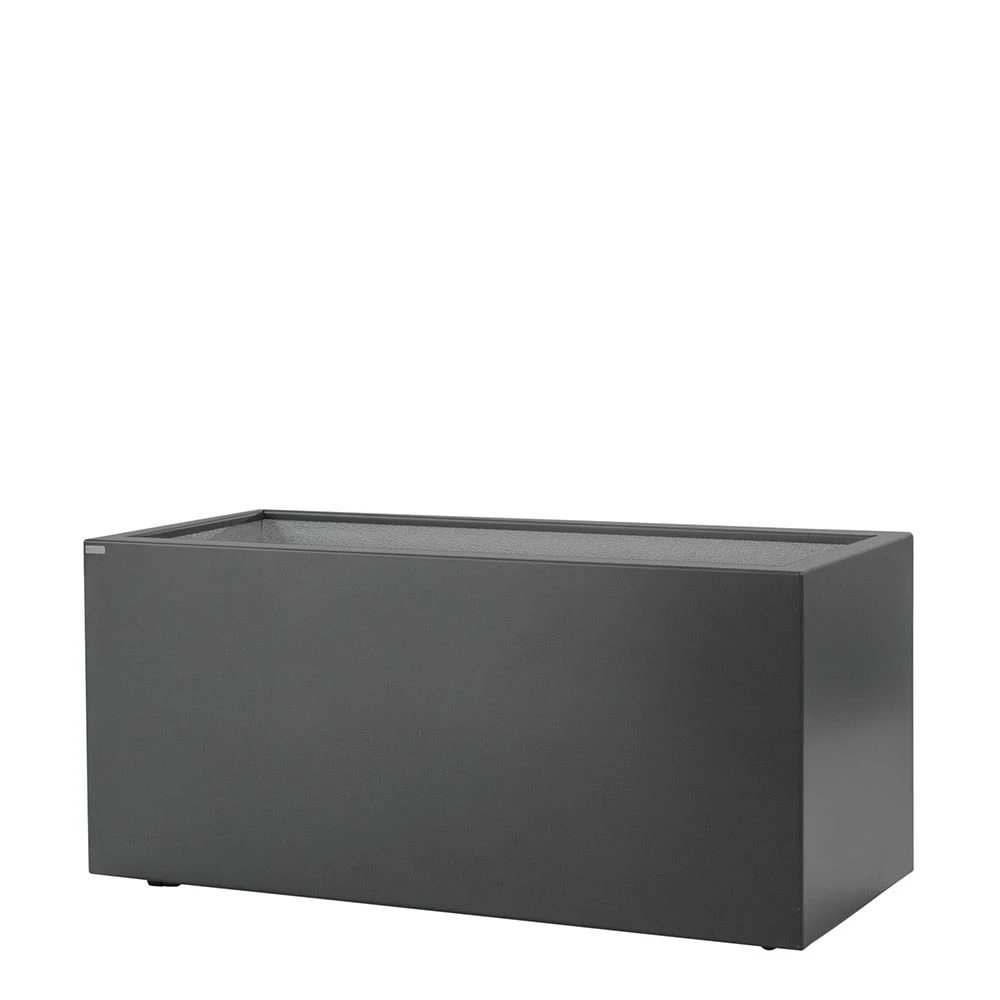 Gartensilber Pflanztrog Quader Mit Rollen, Anthrazit 3 Gartensilber Pflanztrog Quader Mit Rollen, Anthrazit