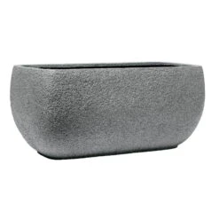 Pflanzkübel Rock Line Walsham, Granit-grau, L 54 X B 27 X H 25 Cm