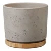 Übertopf Paros Deluxe, Keramik & Holz, Hellgrau, 19 Cm -Gartenprodukte 3315201138 3315201139 3315201140 3315201141 uebertopf Paros Deluxe hellgrauHolz 86717 1
