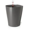 Lechuza Deltini Premium, Anthrazit-metallic, All-in-One-Set -Gartenprodukte 3325100053 Deltini Premium anthrazit All in One Set D14xH18cm RGB 7555