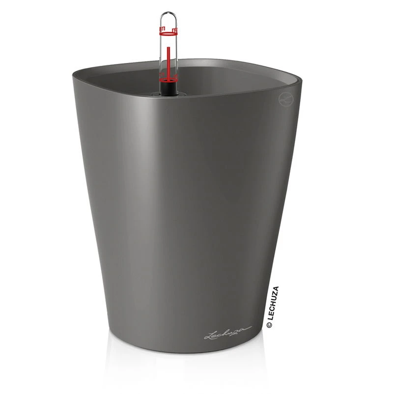 Lechuza Deltini Premium, Anthrazit-metallic, All-in-One-Set 3 Lechuza Deltini Premium, Anthrazit-metallic, All-in-One-Set