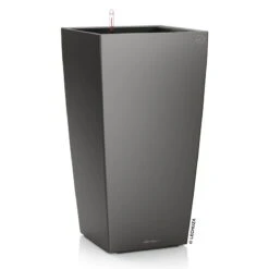 LECHUZA Cubico Premium 30, Anthrazit-metallic, All-in-One-Set, 30x30, H:56 Cm -Gartenprodukte 3325100090 Cubico Premium22 anthrazit All in One Set 22x22x41cm RGB 2 7752
