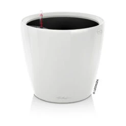 LECHUZA Classico Premium 35 LS, Weiß Hochglanz, All-in-One-Set, Ø 35 Cm, H:33 Cm -Gartenprodukte 3325100232 Classico Premium 43LS wei All in OneSet D43xH40cm RGB 3 7768