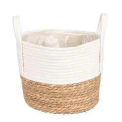 Gartenprodukte -Gartenprodukte 3345502483 Korb natur weiss D26xH22cm 86780