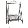 Metall-Schaukelbank Bordeaux, Braun, Ca. 89 X 150 X 231 Cm -Gartenprodukte 3910302503 MetallSchaukelbank Bordeaux braun 75544