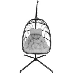 Hängesessel 'Folt Sterzing' Inkl. Auflagen, Schwarz -Gartenprodukte 3910302723 Haengesessel Folt Sterzing schwarz inkl Auflage 1 123058